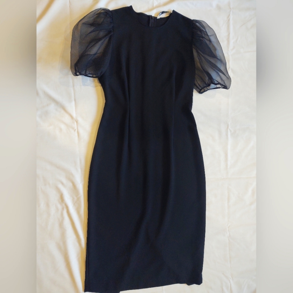Zara Black Midi Dress, size Medium